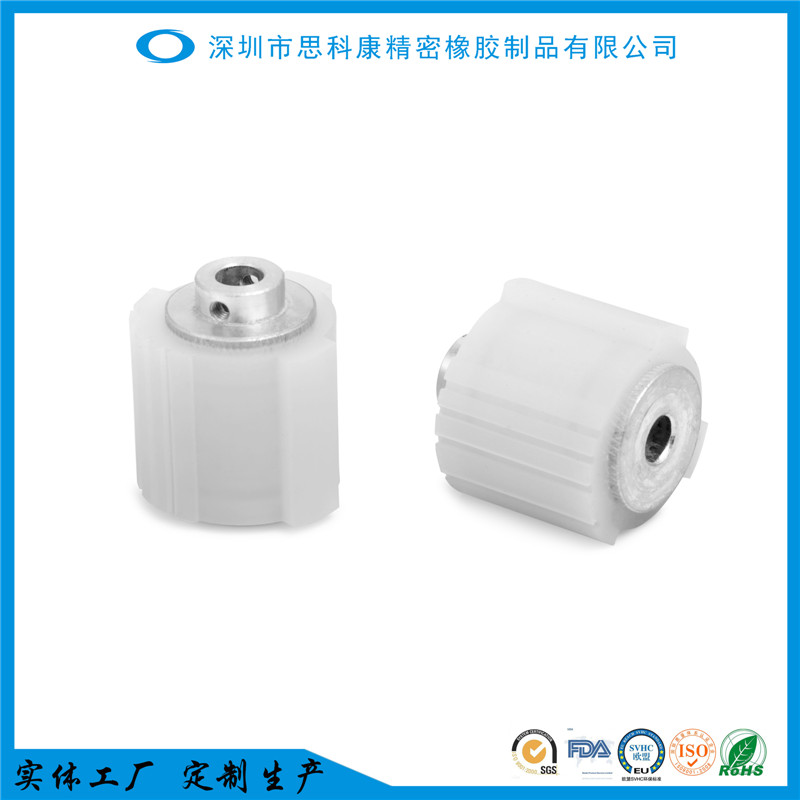 工廠定制生產精密橡膠制品 金屬包膠件與發卡機搓動輪的技術解析